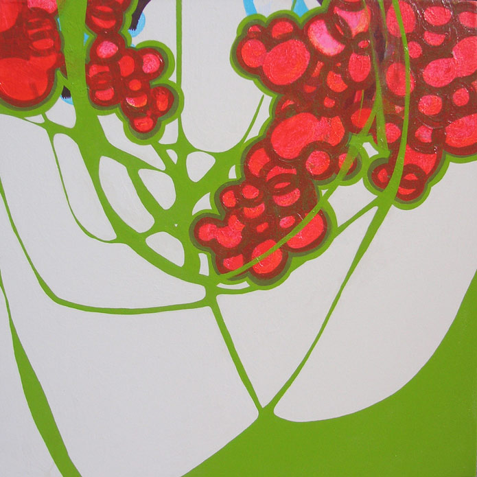 Cradle, acrylic, 2007, 36 inches x 36 inches