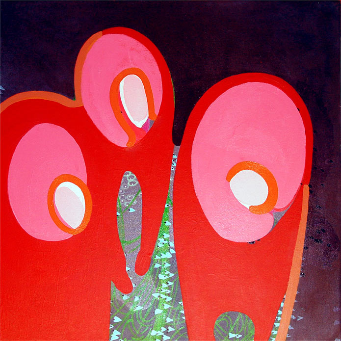 Family Migration, acrylic on canvas, 2005, 30 inches x 30 inches