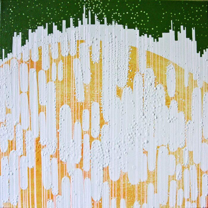 Smog, acrylic on canvas, 2008, 22 inches x 22 inches