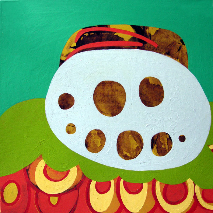 Laid-Back, acrylic on canvas, 2005, 32 inches x 32 inches